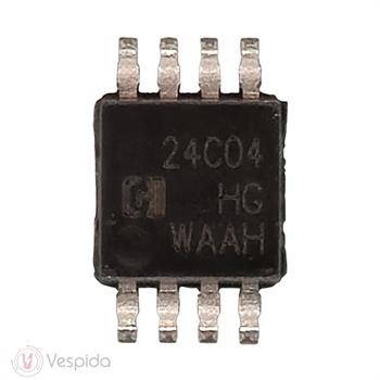 آی سی حافظه ایپرام ۴ کیلوبیت سریال 24C04 MSOP