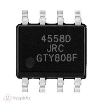 آی سی آمپلی فایر عملیاتی دوگانه 4558D SMD - فروشگاه اینترنتی وسپیدا