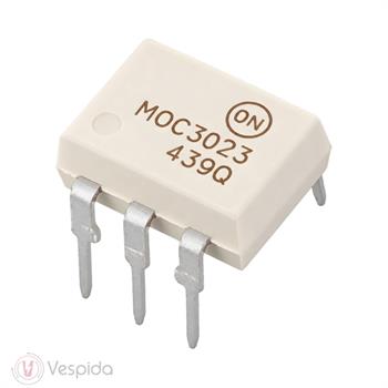 آی سی اپتوکوپلر تریاکی MOC3023M DIP6 - فروشگاه اینترنتی وسپیدا