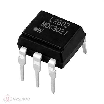 آی سی اپتوکوپلر درایور تریاک MOC3021Z DIP6 - فروشگاه اینترنتی وسپیدا