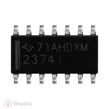 آی سی تقویت‌کننده عملیاتی ریل تو ریل CMOS چهارگانه TLV2374I