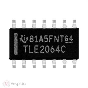آی سی تقویت‌کننده عملیاتی میکروپاور JFET دوگانه TLE2064C - فروشگاه اینترنتی وسپیدا