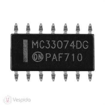 آی سی تقویت‌کننده عملیاتی چهارگانه MC33074DG