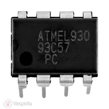 آی سی حافظه EEPROM سریال 93C57 DIP