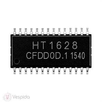 آی سی کنترلر درایور LCD ماتریسی HT1628 - فروشگاه اینترنتی وسپیدا