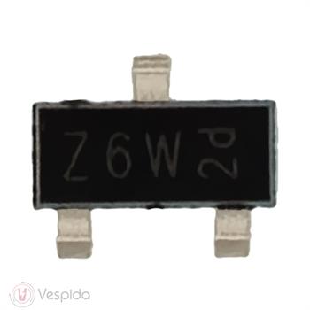 دیود زنر BZX84-C7V5 SMD CODE Z6W